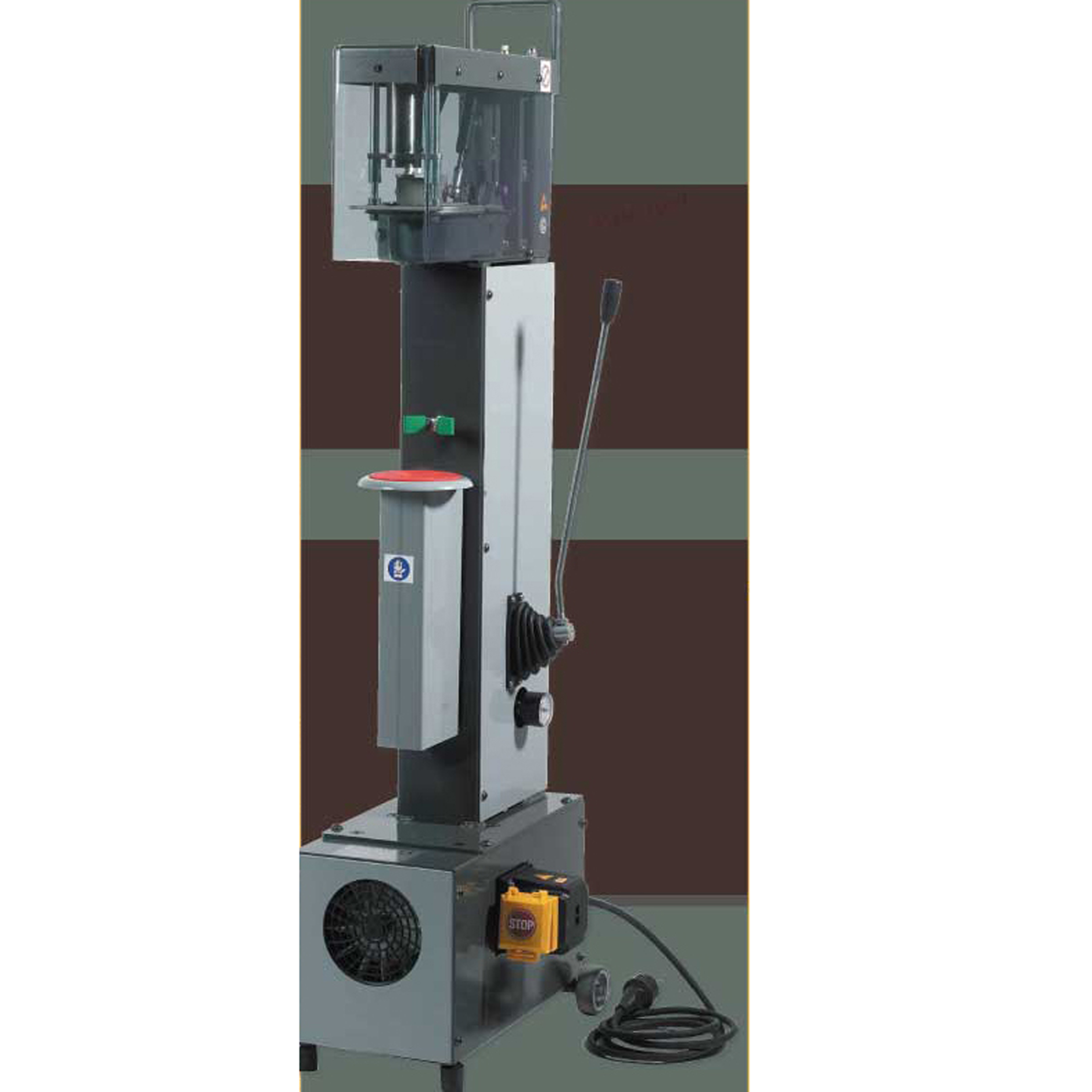 意大利进口电动单头皇冠瓶盖压盖机